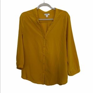 Old Navy mustard yellow blouse size L